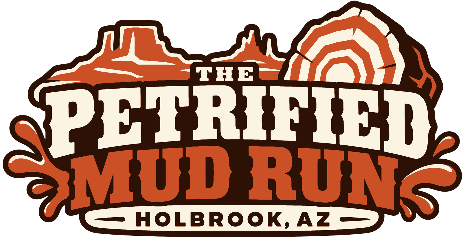 The Petrified Mud Run, Holbrook, AZ